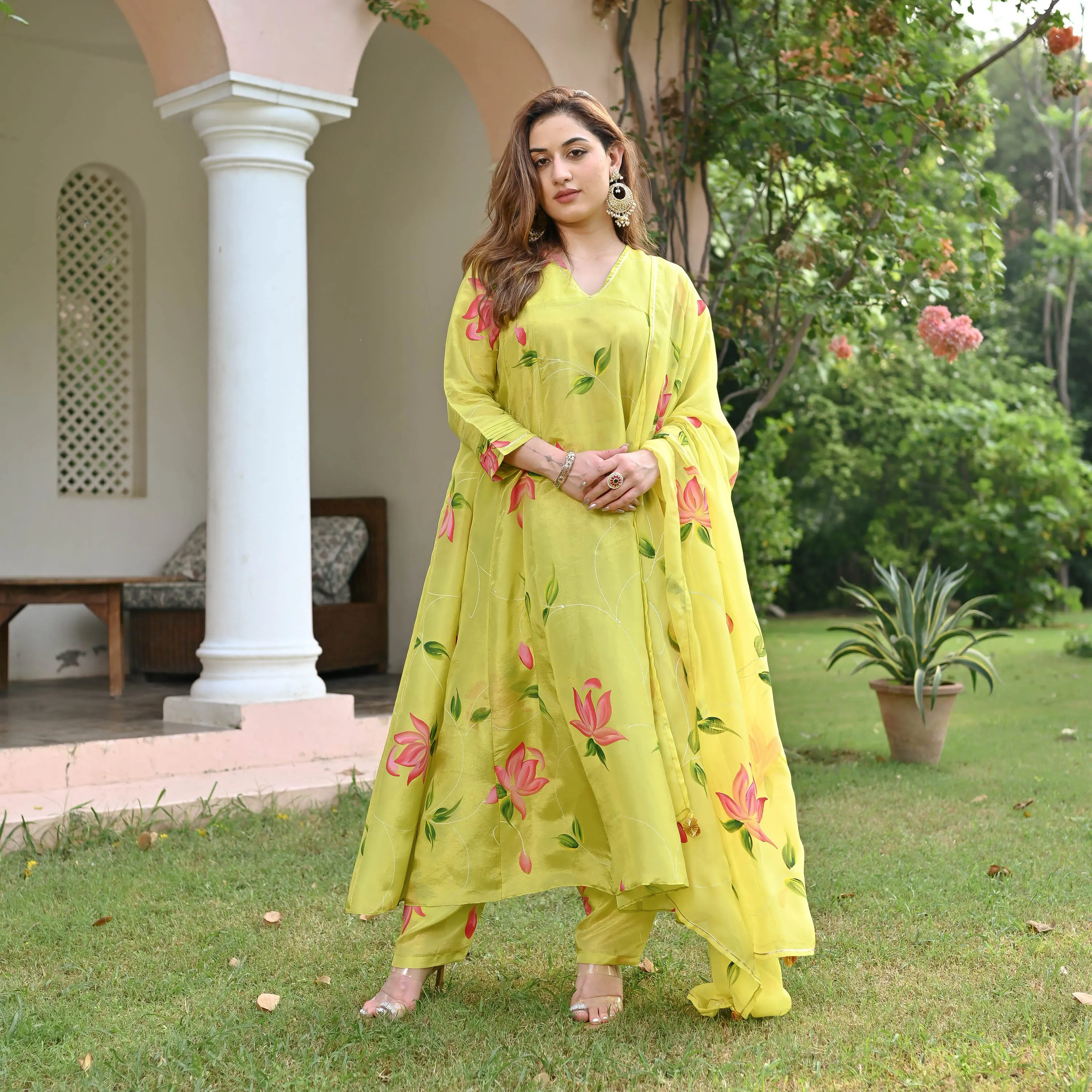 Yashvi Tissue Silk Suit set