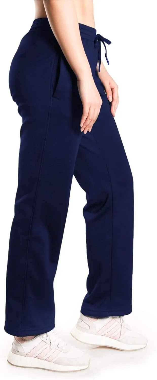 Yogipace,Petite/Regular/Tall,Women's Water Resistant Thermal Fleece Pants Sweatpants