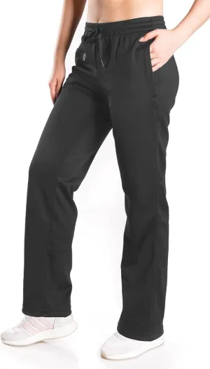 Yogipace,Petite/Regular/Tall,Women's Water Resistant Thermal Fleece Pants Sweatpants
