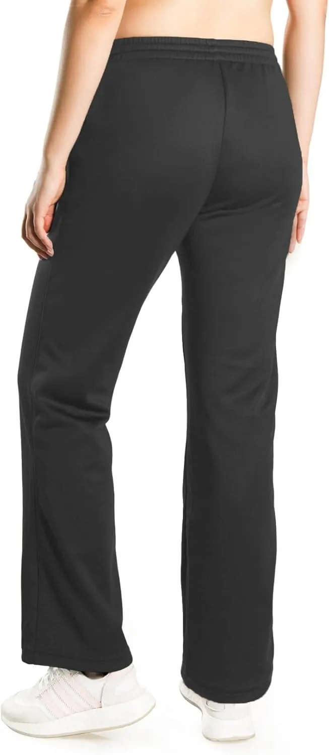 Yogipace,Petite/Regular/Tall,Women's Water Resistant Thermal Fleece Pants Sweatpants